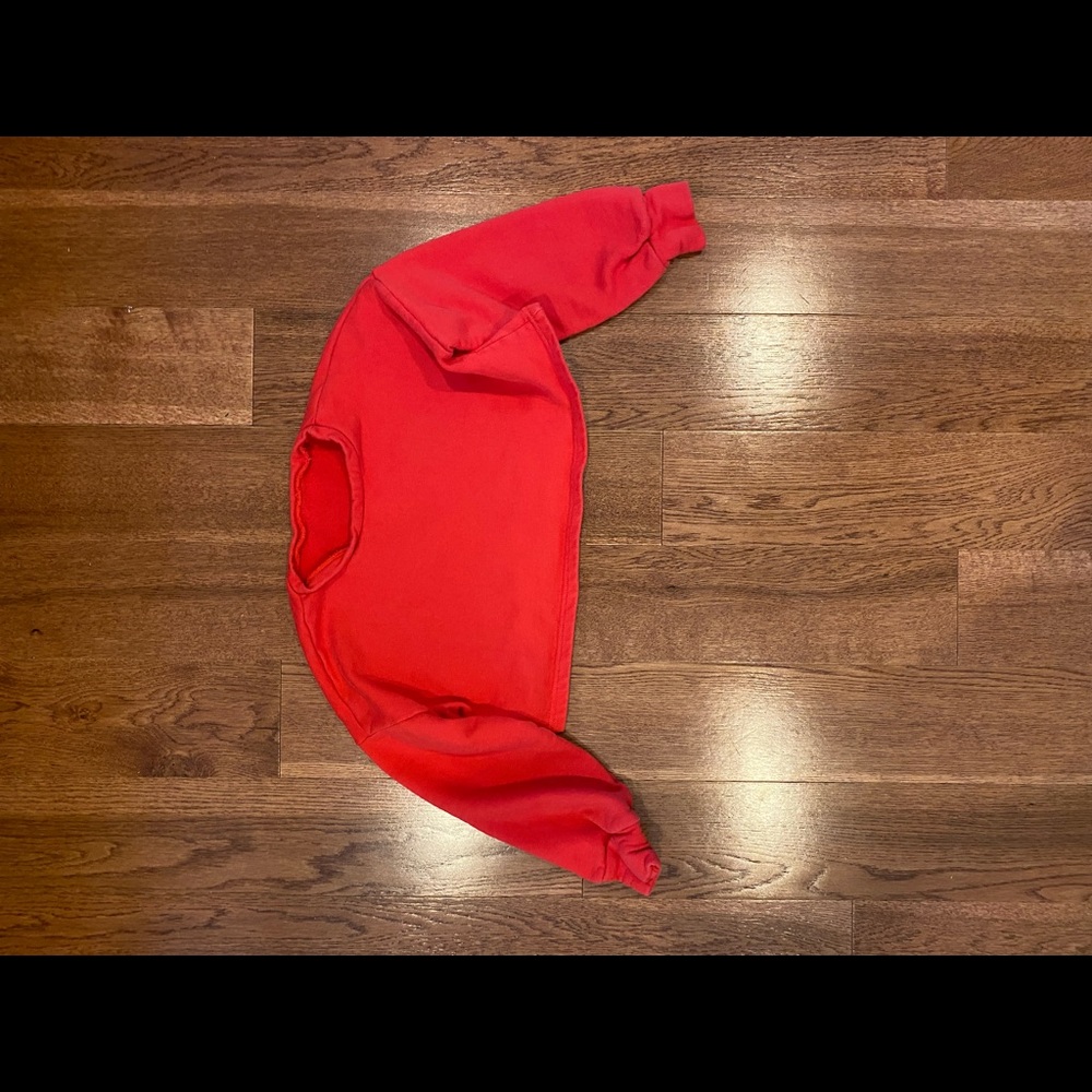 Red crop top